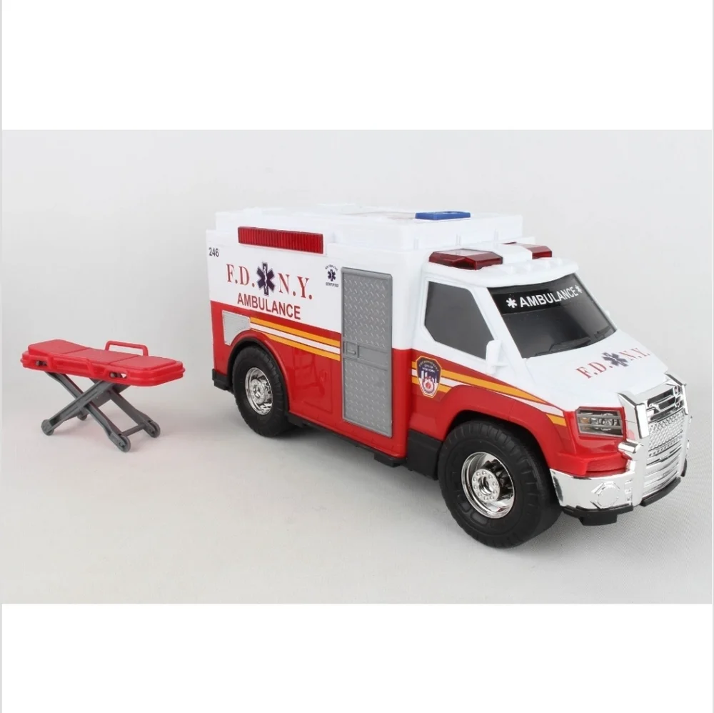 NIB FDNY Ambulance with Lights and Sound Truck - Picture 2 of 3